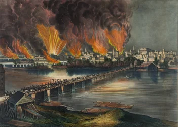 The Fall of Richmond, Virginia on the Night of April 2nd 1865